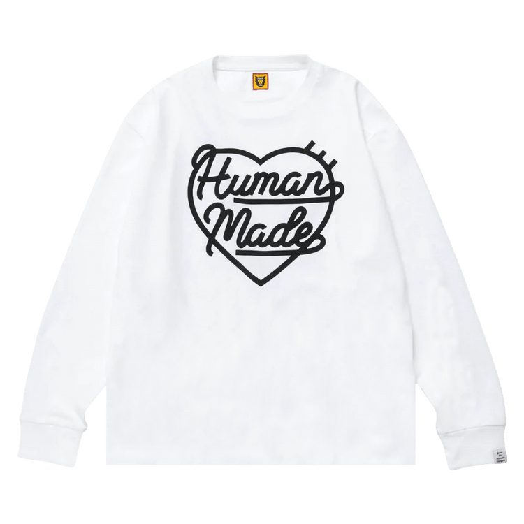 Human Made Heart Long-Sleeve Tee "White"