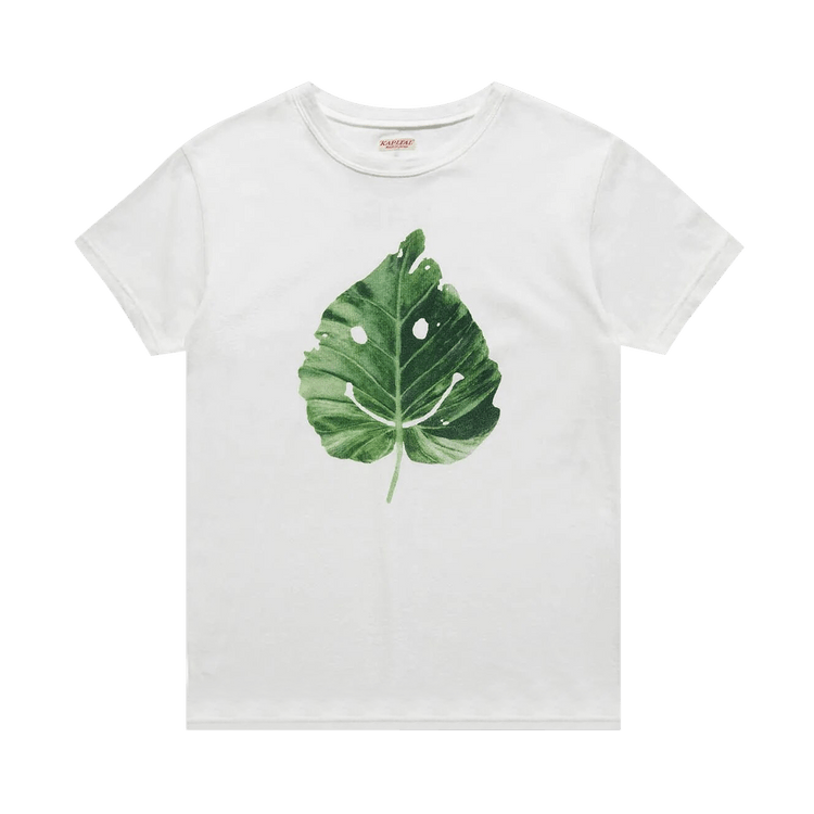 Kapital 20/-Jersey Crew Tee (Smile Leaf) "White"