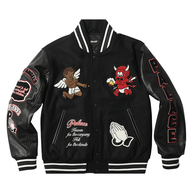 Palace Fallen Angels Varsity Jacket "Black"