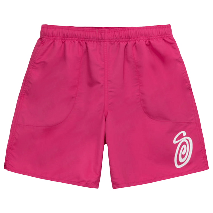 Stussy Curly S Water Short "Fucshia"