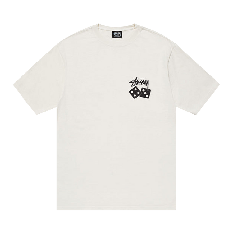 Stussy Dice Pigment Dyed Tee "White"