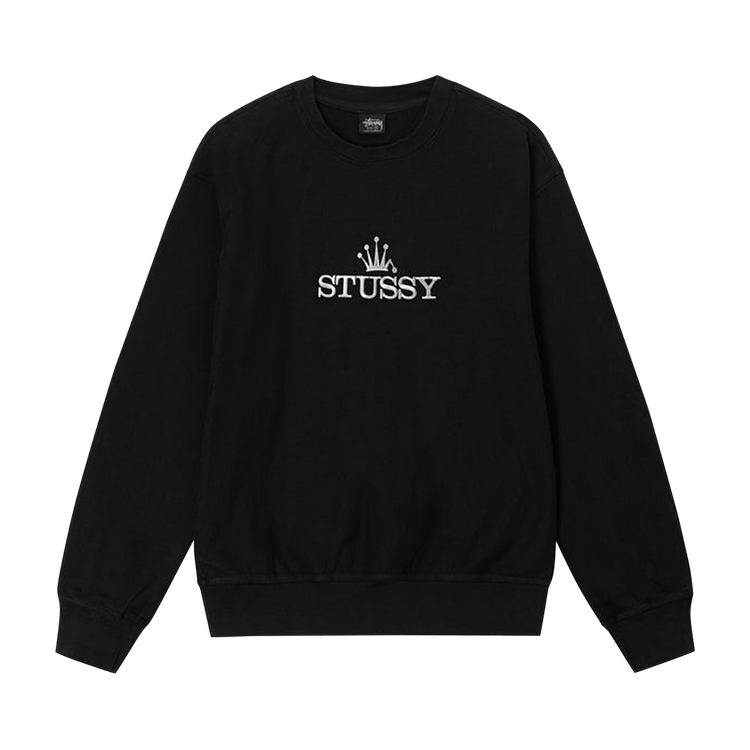 Stussy Glamour Pigment Dyed Crew "Black"