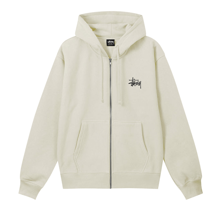 Stussy Basic Zip Hoodie "Stone"