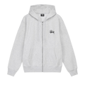 Stussy Basic Zip Hoodie "Ash Heather"