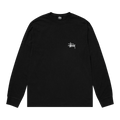 Stussy Basic Pigment Dyed Long-Sleeve Tee "Black"