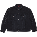 Supreme Shibori Denim Trucker Jacket "Black"