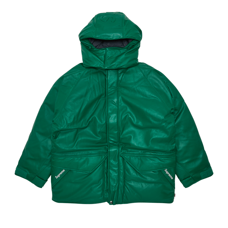 Supreme GORE-TEX Leather 700-Fill Down Parka "Green"