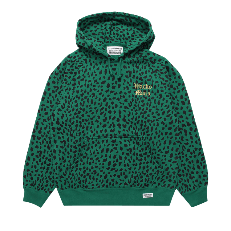 Wacko Maria Washed Heavy Weight Pullover Hooded Sweatshirt (Type-3) "Green"
