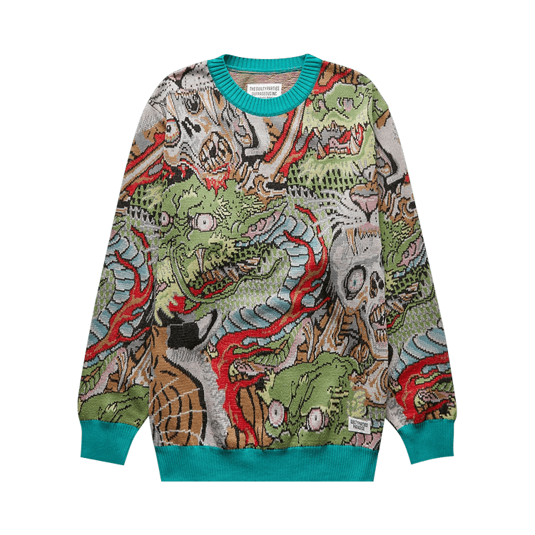 Wacko Maria x Tim Lehi Jacquard Sweater (Type-1) "Green"