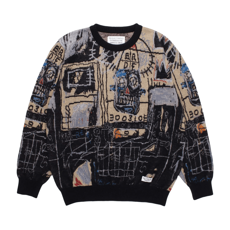 Wacko Maria x Jean-Michel Basquiat Crewneck Sweater (Type-1) "One"