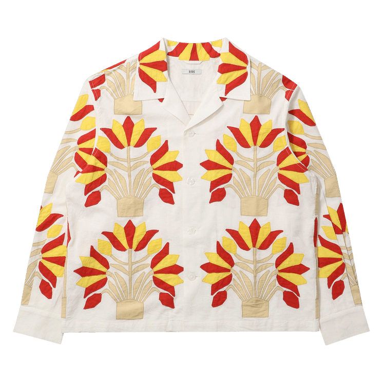 Bode Foliage Appliqué Long-Sleeve Shirt "Multicolor"
