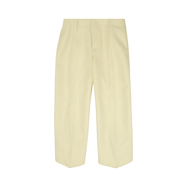 Bottega Veneta Structured Cropped Pants "Camomile"