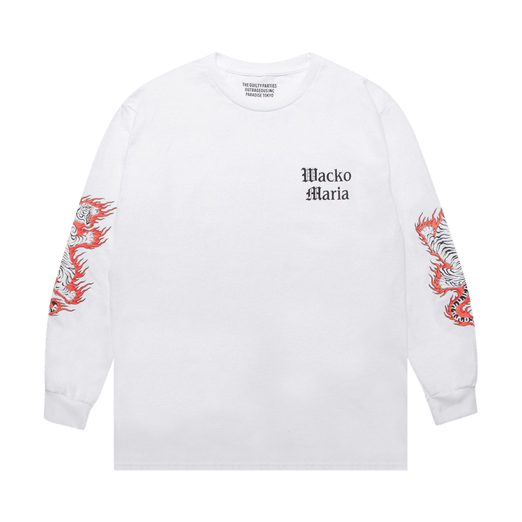 Wacko Maria x Tim Lehi Crewneck Long-Sleeve T-Shirt (Type-1) "White"