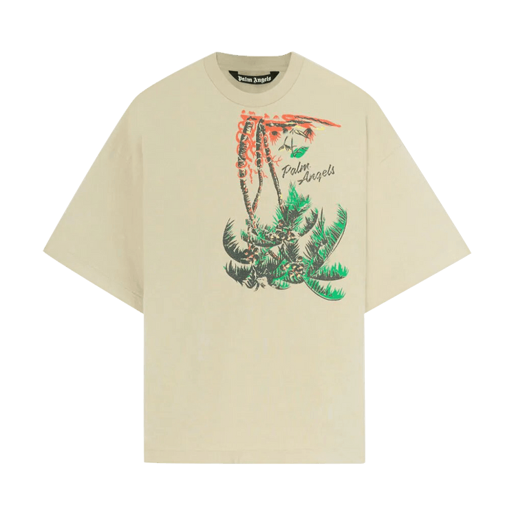 Palm Angels Upside Down Palm T-Shirt "Beige"