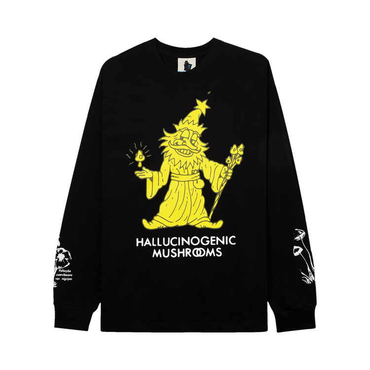 Real Bad Man Hallucinogenic Wiz Long-Sleeve Tee "Black"