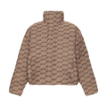 Balenciaga Monogram Puffer Jacket "Beige/Brown"