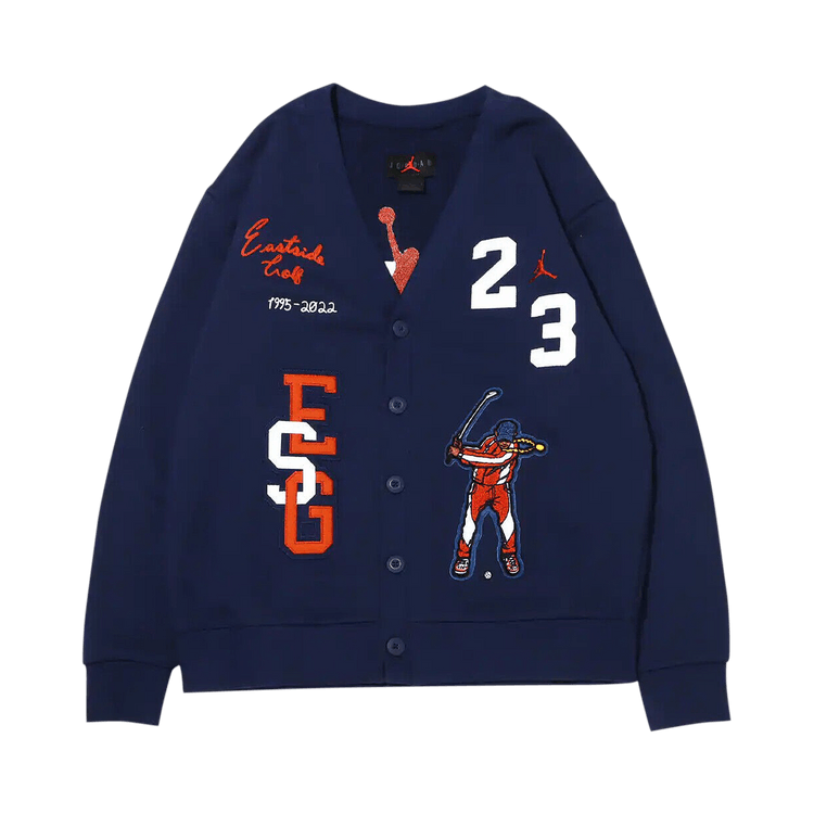 Air Jordan x Eastside Golf Cardigan "Midnight Navy/White/Burnt Sunrise"