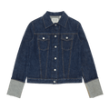 Vintage Helmut Lang 2 Pocket Turn Up Sleeve Raw Denim Jacket "Blue"