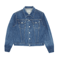 Vintage Helmut Lang 2 Pocket Broken Classic Raw Denim Jacket "Blue"