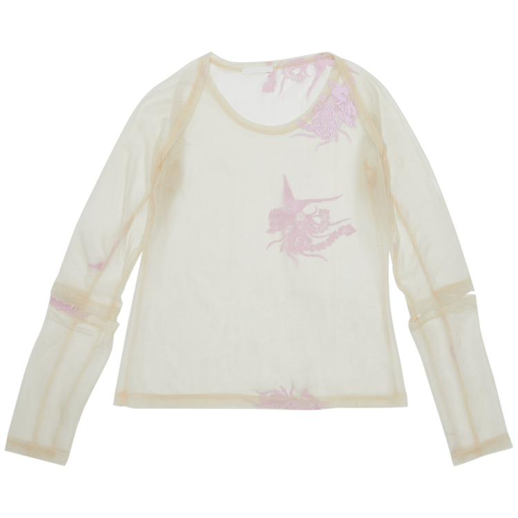 Vintage Helmut Lang Slashed Phoenix T-Shirt "White"