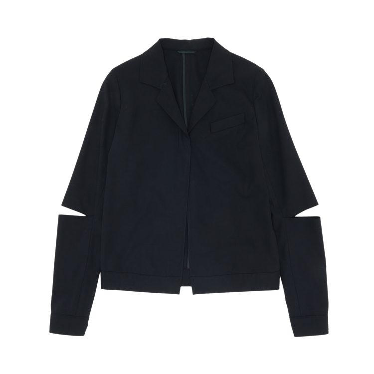Vintage Helmut Lang Slashed Elbow Buttoned Jacket "Black"