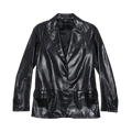 Vintage Helmut Lang Tailored Leather Jacket "Black"