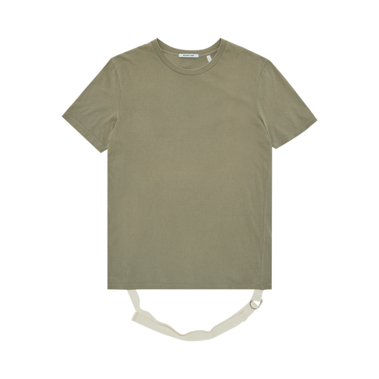 Vintage Helmut Lang Bondage Strap T-Shirt "Olive/White"