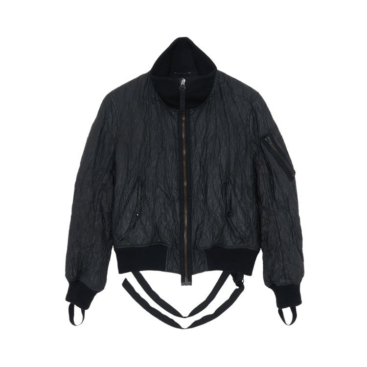 Vintage Helmut Lang Bondage Bomber Jacket "Black"
