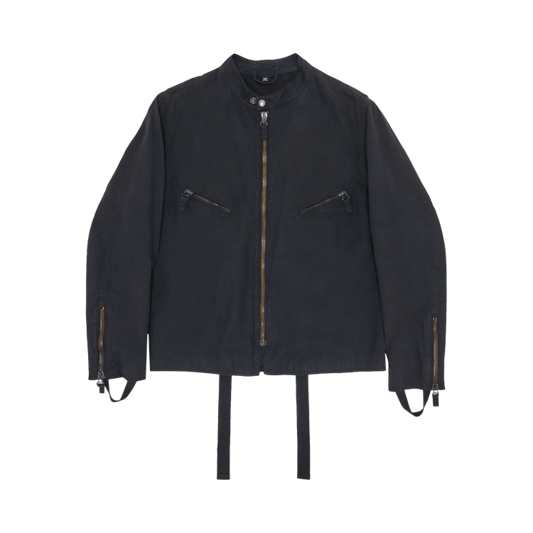 Vintage Helmut Lang Biker Jacket With Straps "Black"