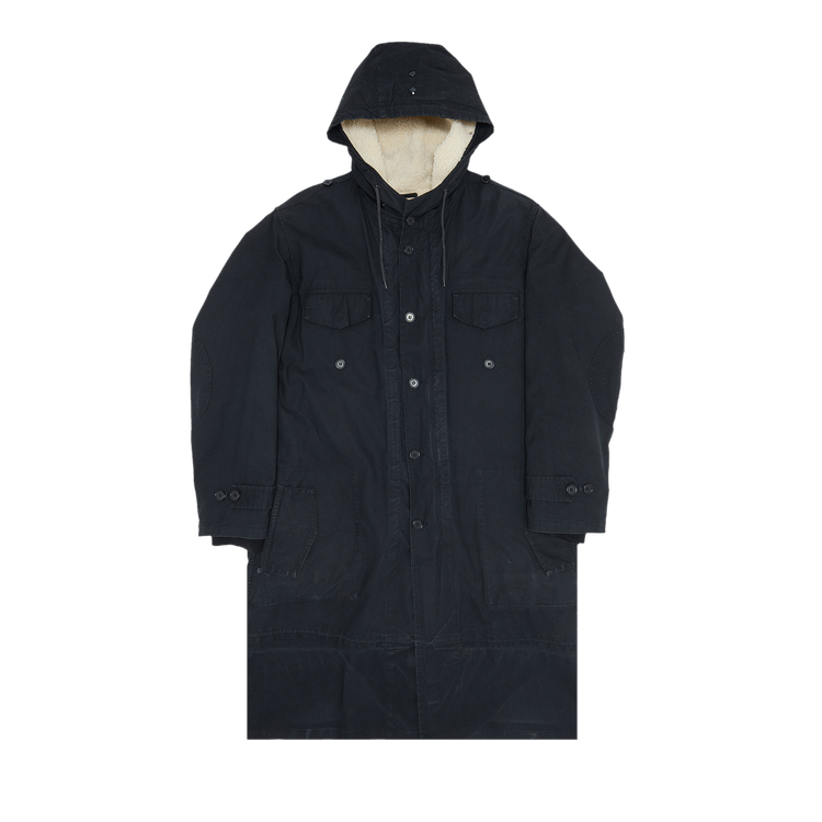 Vintage Helmut Lang German Army Parka Coat "Black"