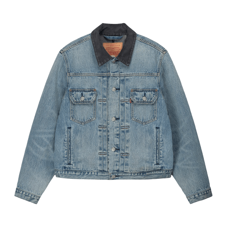 Stussy x Levi"s Embossed Trucker Jacket "Indigo'