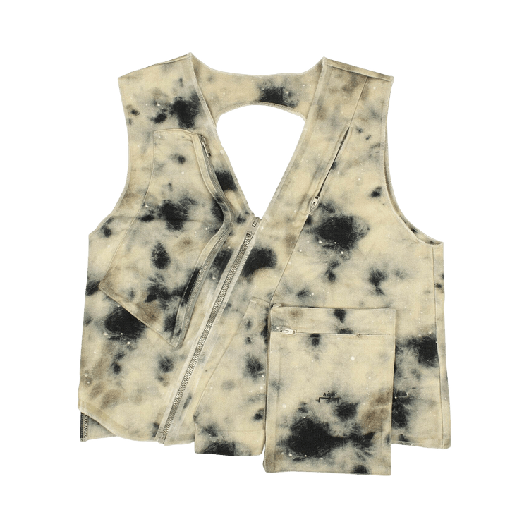 A-Cold-Wall* Tie Dye Asymmetric Vest "White"