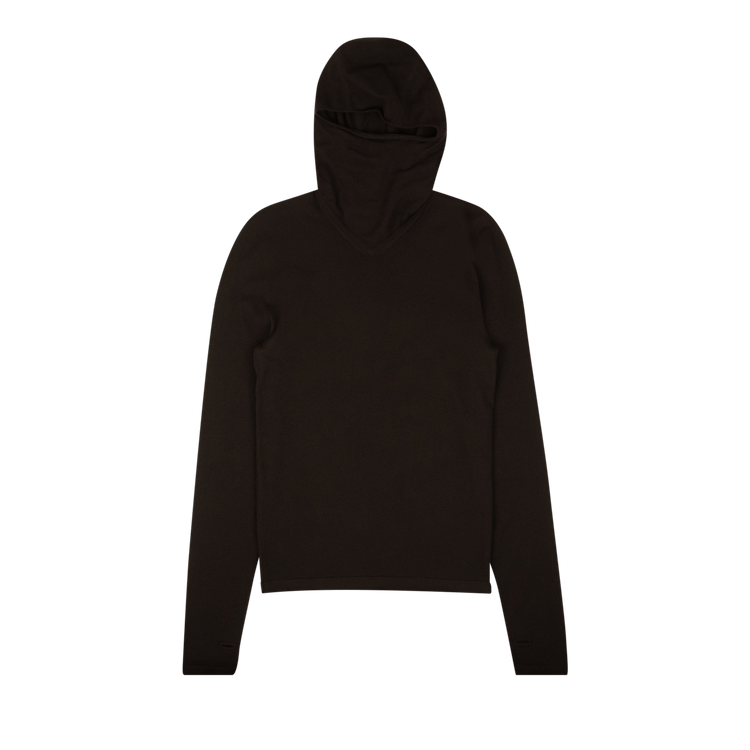 Bottega Veneta Cashmere Knit Pullover Hoodie "Brown"
