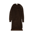 Bottega Veneta Beaded Mesh Knit Dress Set "Brown"