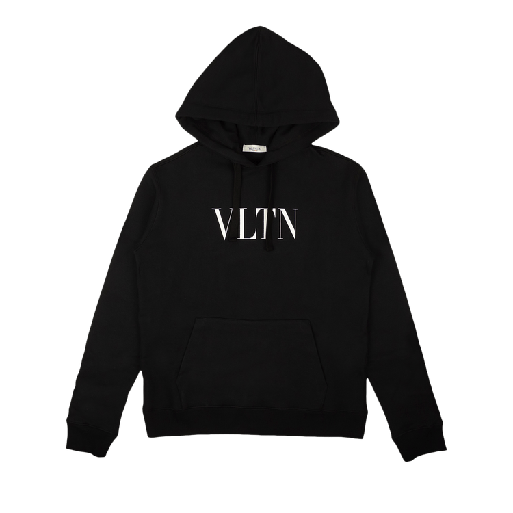Valentino Logo Pullover Hoodie Sweatshirt "Black"