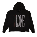 Vlone Rhinestone Logo Pullover Hoodie Sweatshirt "Black"