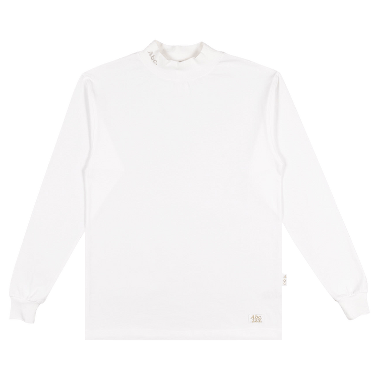 Advisory Board Crystals Long-Sleeve Mockneck "White"