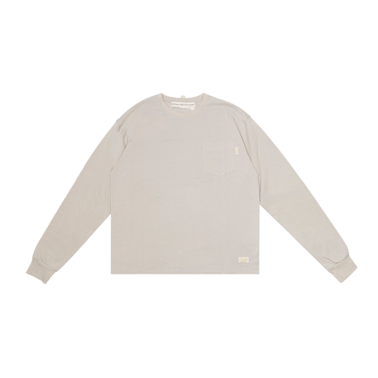 Advisory Board Crystals Long-Sleeve Pocket Tee "Grey"