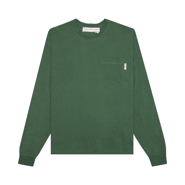 Advisory Board Crystals Long-Sleeve Pocket Tee "Green"