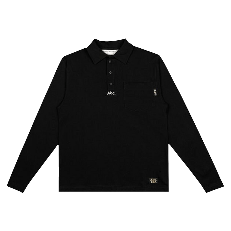 Advisory Board Crystals Long-Sleeve Polo Shirt "Black"