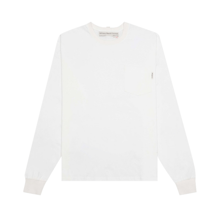 Advisory Board Crystals Long-Sleeve Pocket Tee "Neutrals"