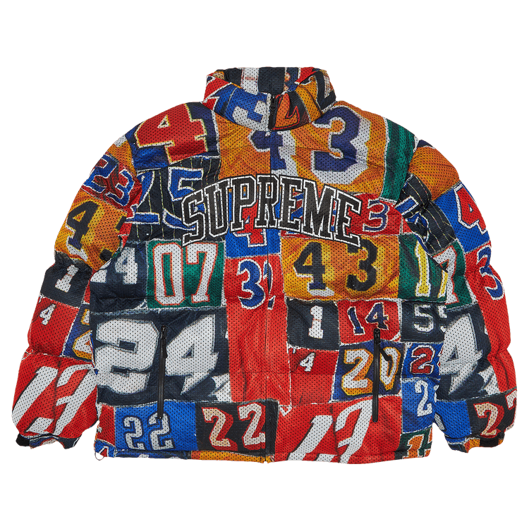 Supreme Mesh Jersey Puffer Jacket "Multicolor"