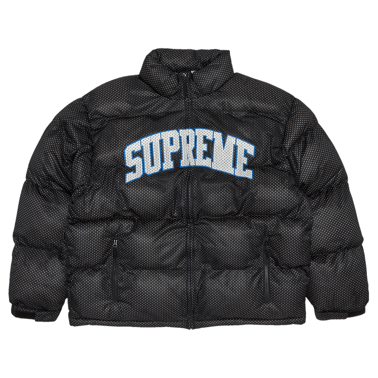 Supreme Mesh Jersey Puffer Jacket "Black"