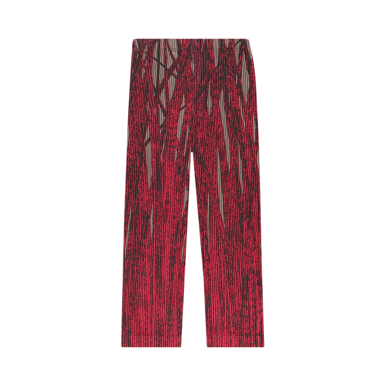 Homme Plissé Issey Miyake Grass Field Pants "Red"