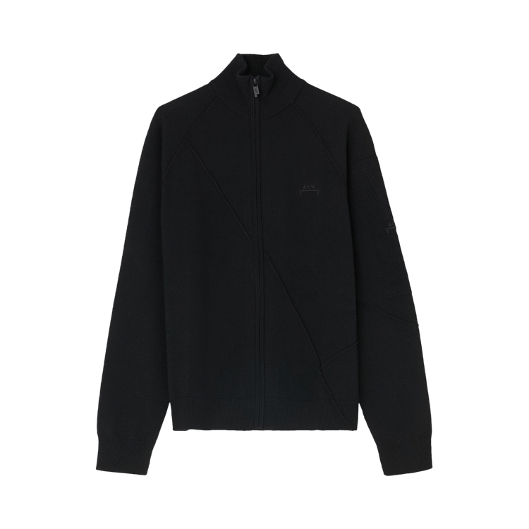 A-Cold-Wall* Merino Zip Up Knit Sweater "Black"