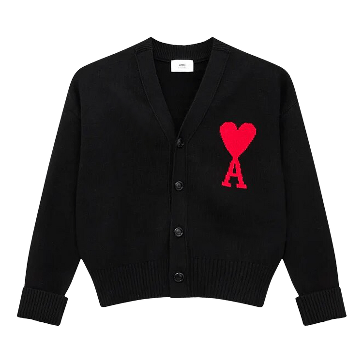 Ami ADC Cardigan "Black/Red"