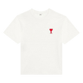 Ami T-Shirt "Natural White/Red"