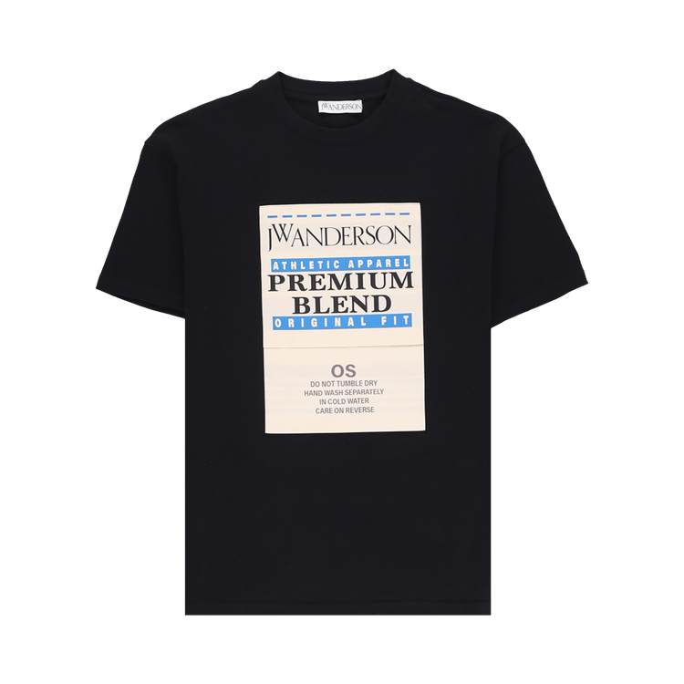 JW Anderson Classic Fit Care Label T-Shirt "Black"