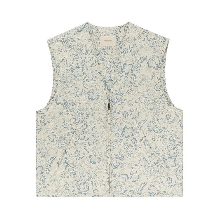 Aimé Leon Dore Lightweight Filled Vest "Blue Floral"