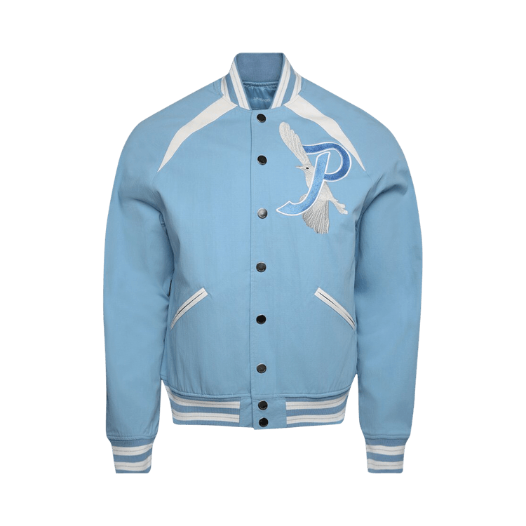 3.PARADIS High Loft Varsity Jacket "Sky Blue"